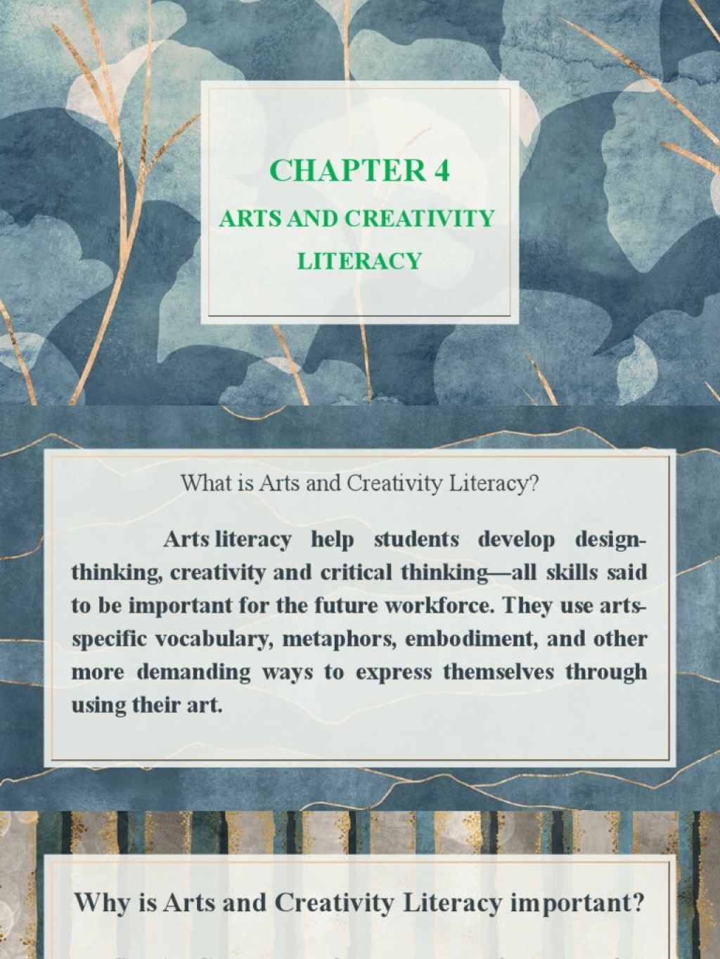 Chapter  Arts and Creativity Literacy  PDF  Aesthetics  Art