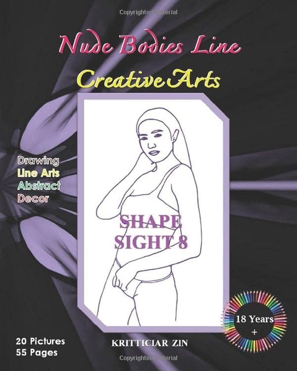 SHAPE SIGHT : Nude Bodies Line Creative Arts Drawing Practice book of  Female Body Shape  Human figure drawing and Coloring  Feminine ART Decor